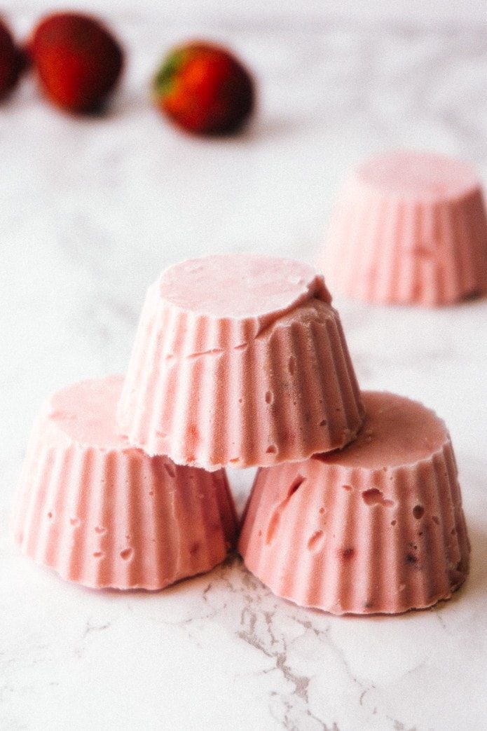 Strawberry Cheesecake Fat Bombs -- Keto and Gluten Free