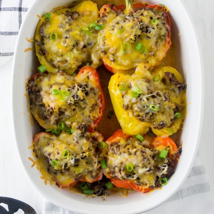 Keto Stuffed Peppers without Rice