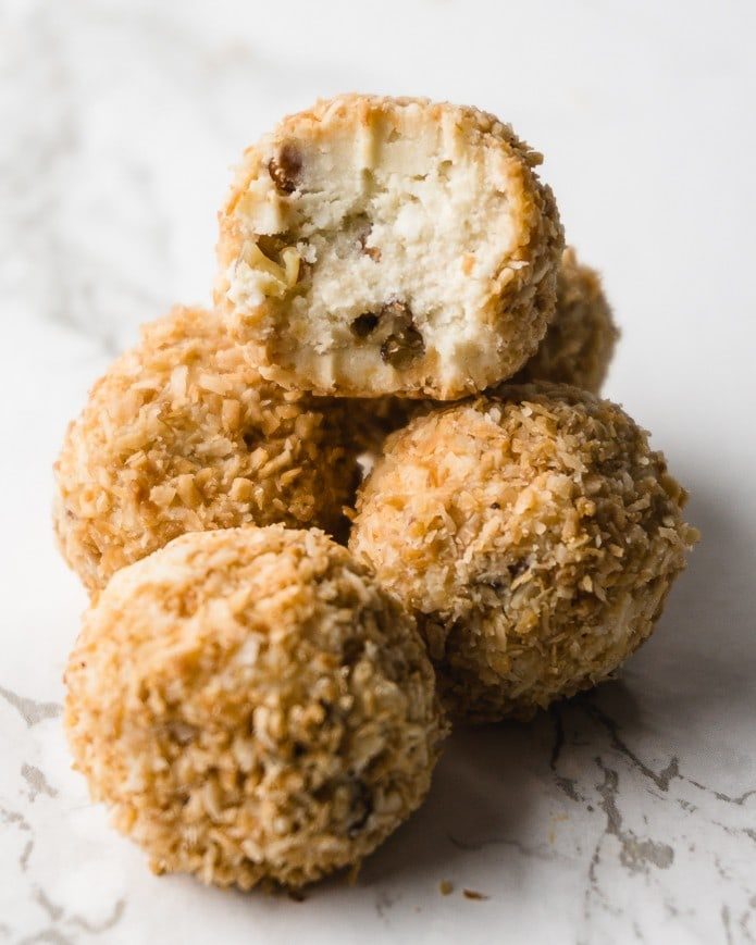 toasted coconut fat bombs with fat bombs