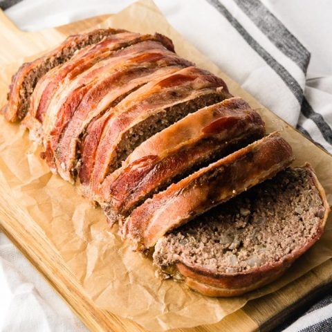 Easy Keto Meatloaf with Bacon