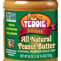 Teddie All Natural Peanut Butter, Smooth, 26-Ounce Jar (Pack of 3) (Packaging may vary)