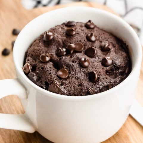 Keto Chocolate Mug Cake (2 Minute Recipe!)