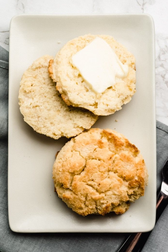 almond flour keto biscuits with butter