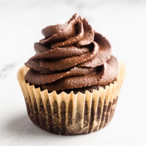 Keto Chocolate Cupcakes with Buttercream Frosting