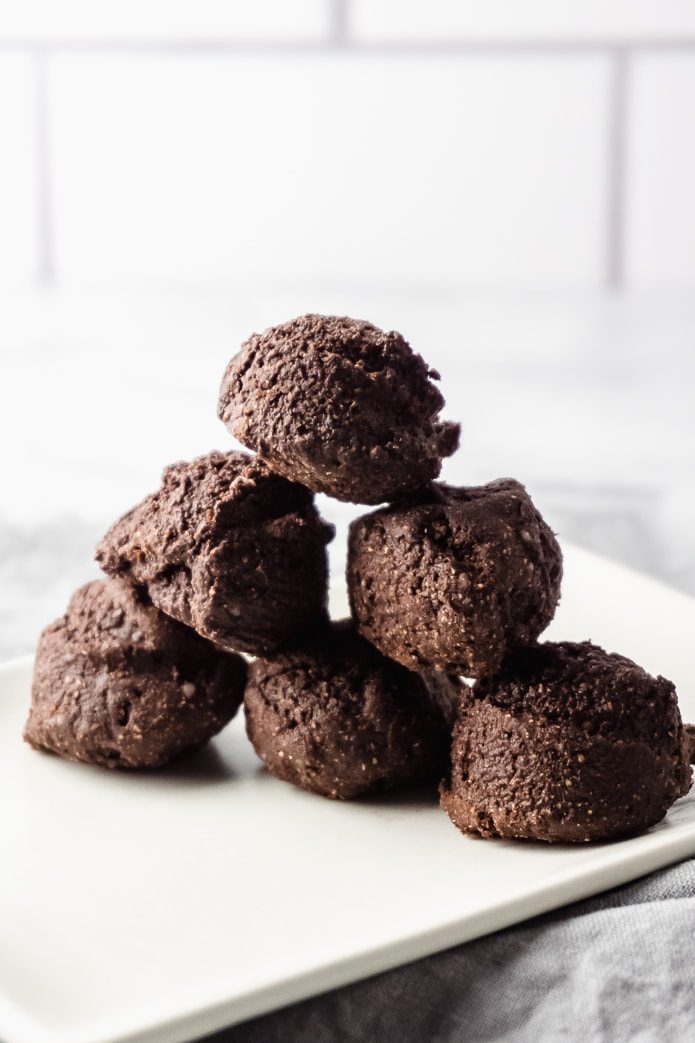 keto brownie fat bombs made with almond flour