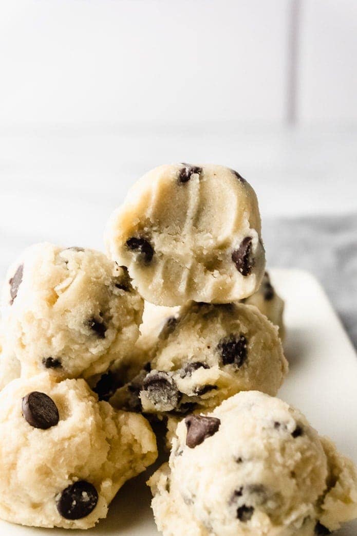 chocolate chip cookie dough that's made with almond flour