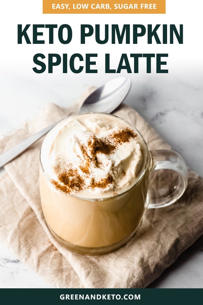 easy, low-carb, sugar-free keto pumpkin spice latte