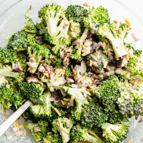 Easy Keto Broccoli Salad with Bacon