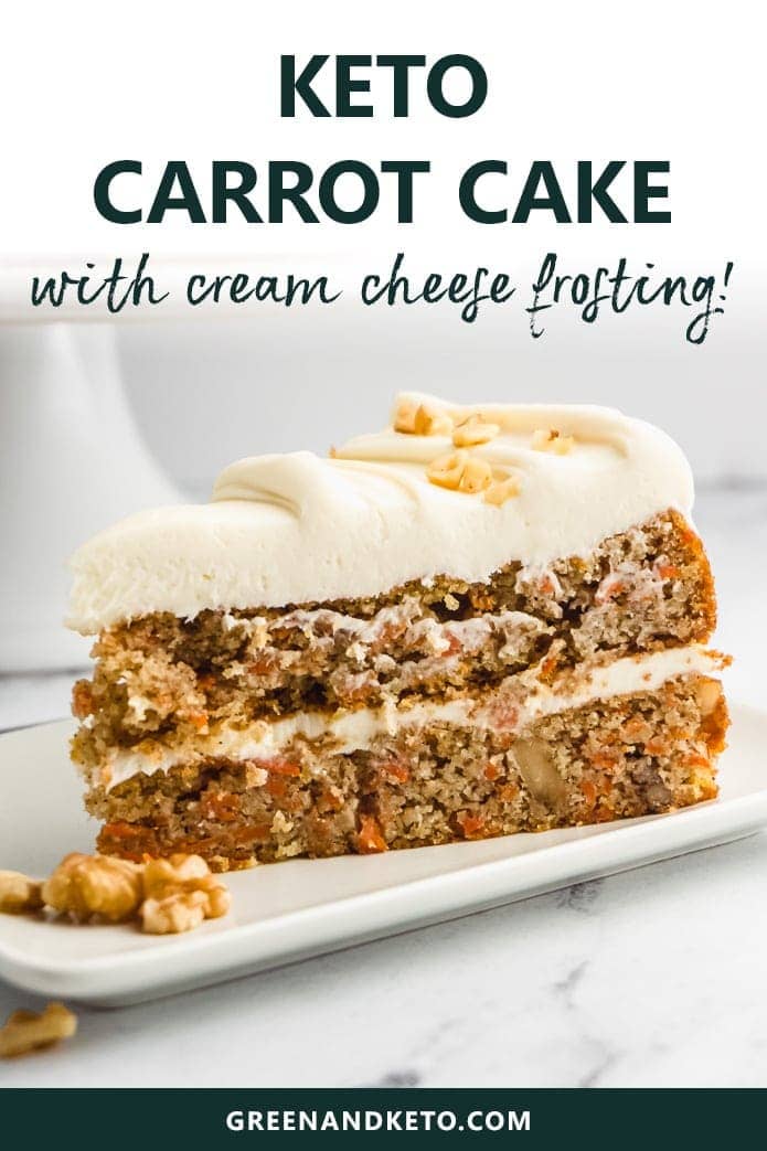 keto carrot cake with cream cheese frosting