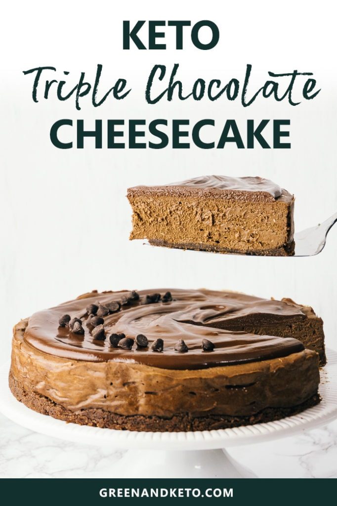 Triple Chocolate Keto Cheesecake