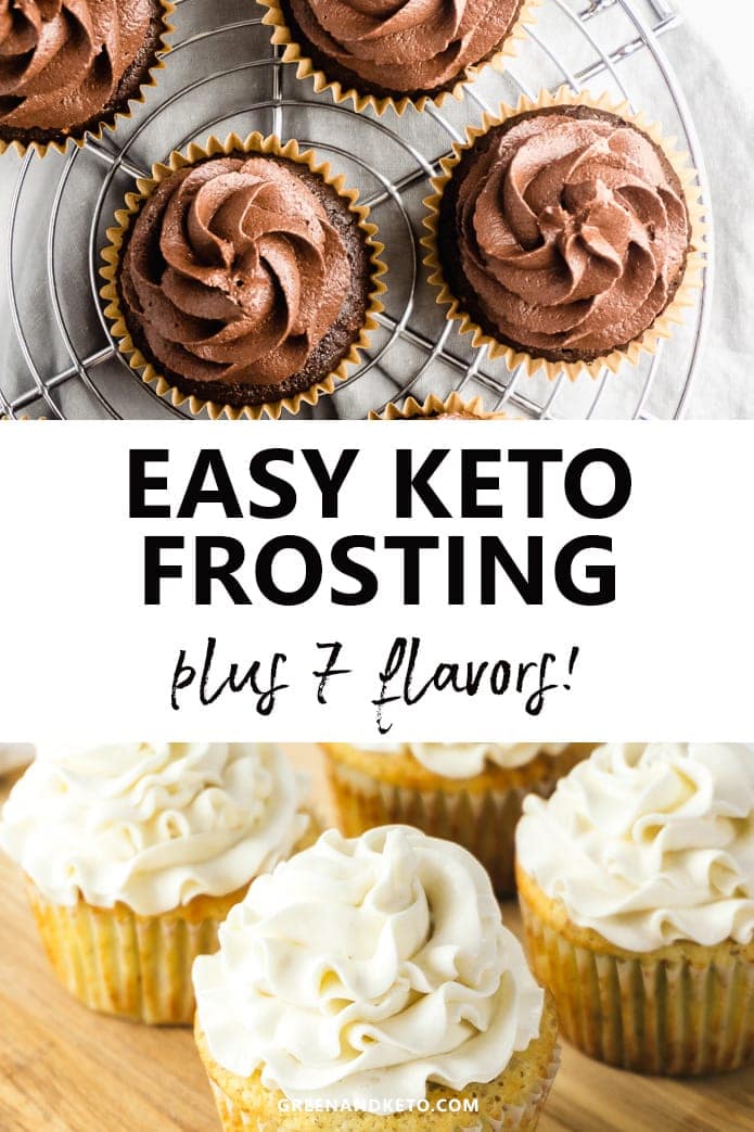 easy keto frosting with 7 flavor options