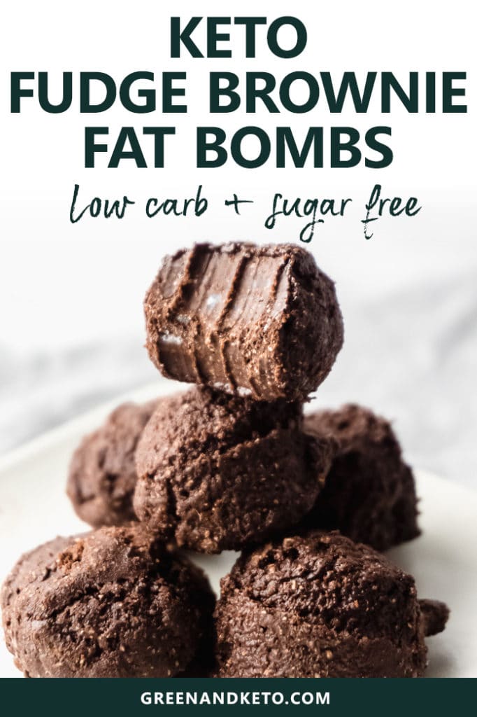 Keto Chocolate Fudge Brownie Fat Bombs