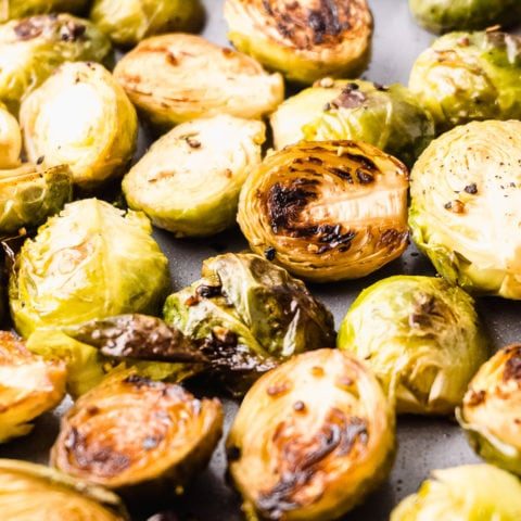 Easy Oven Roasted Brussels Sprouts - Keto Friendly