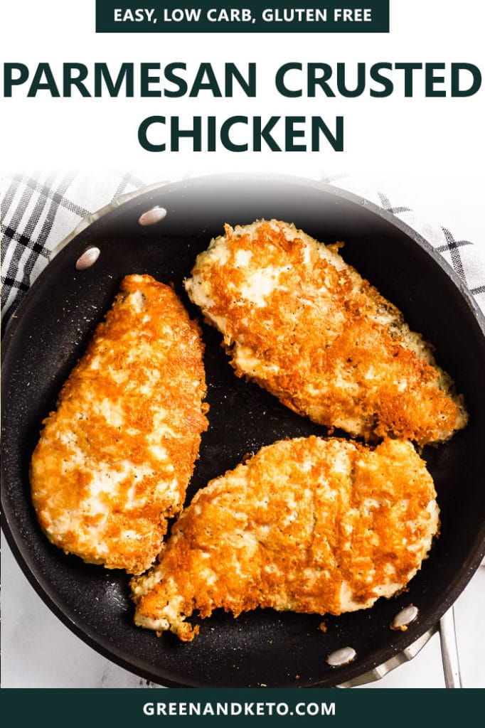 Keto Parmesan Crusted Chicken Breasts