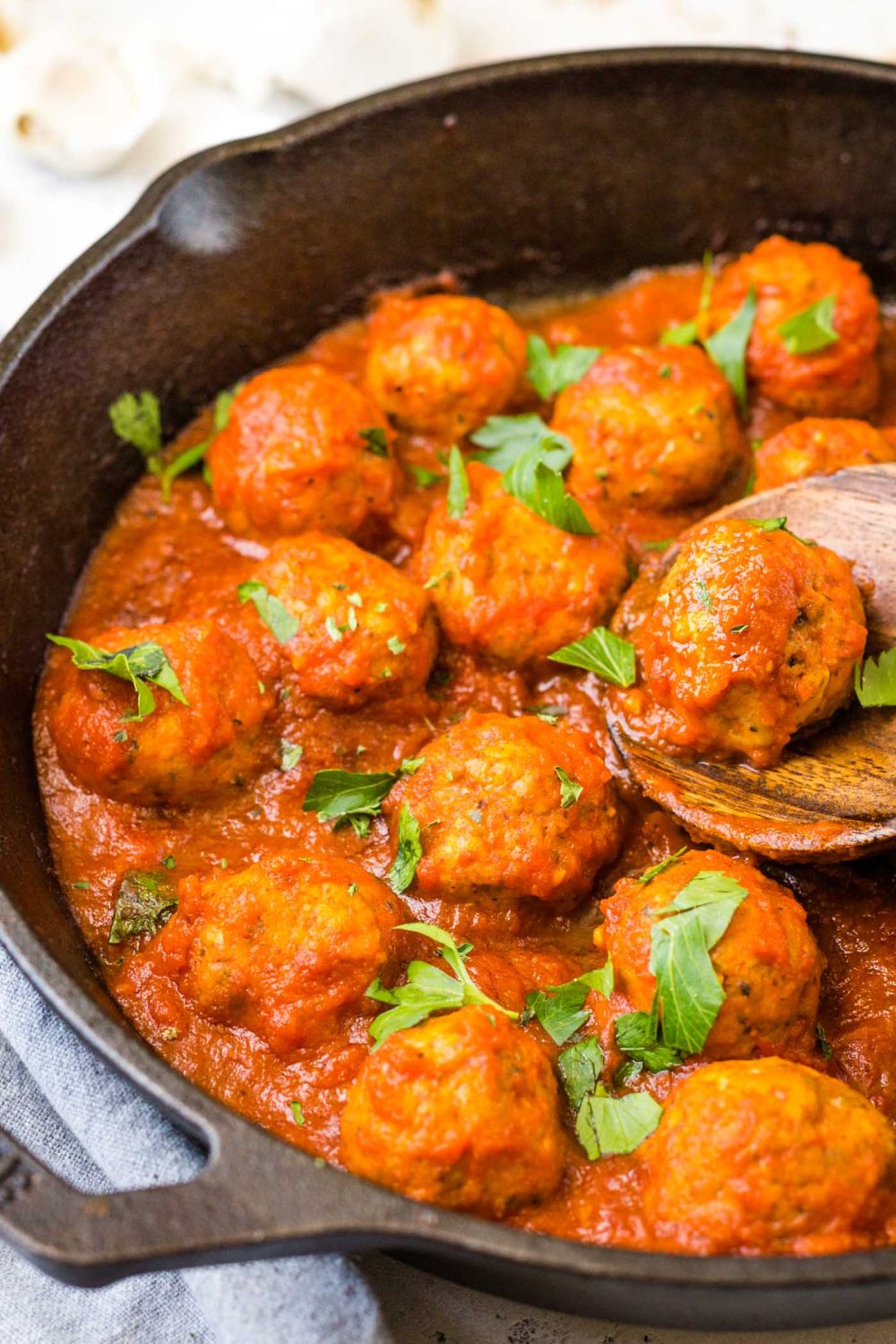 Italian-Style Baked Chicken Meatballs