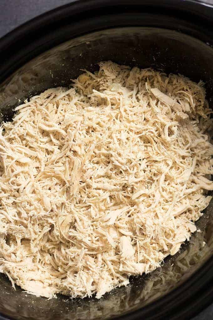 recipe for easy crockpot shredded chicken