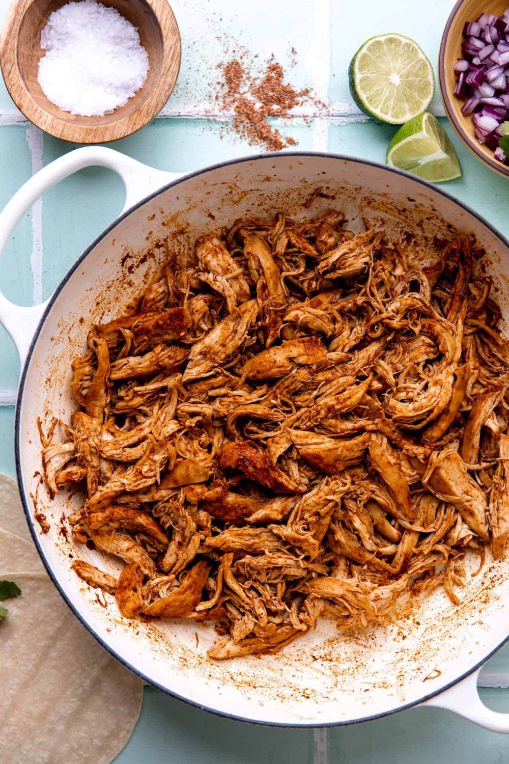 recipe for easy shredded mexican chicken