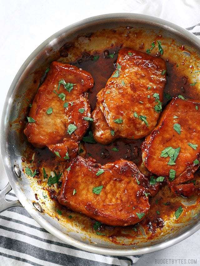 recipe for glazed pork chops