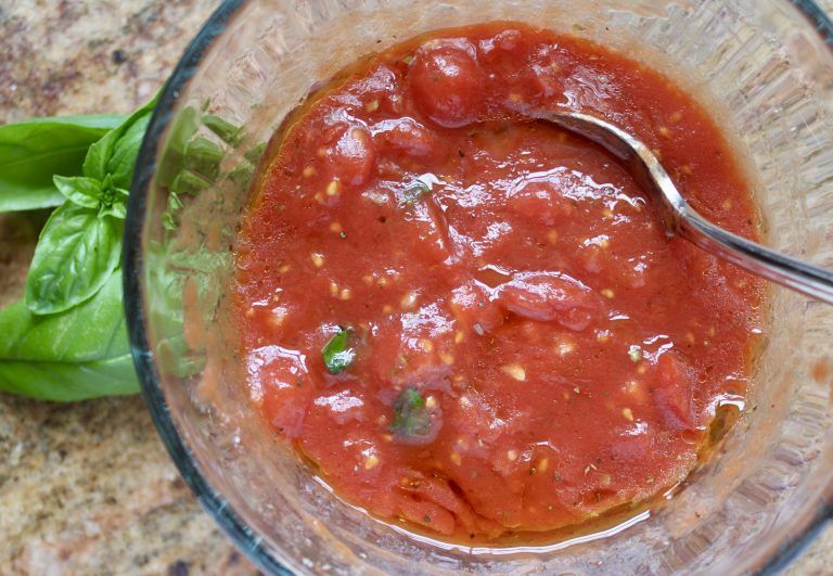 recipe for no-cook pizza sauce
