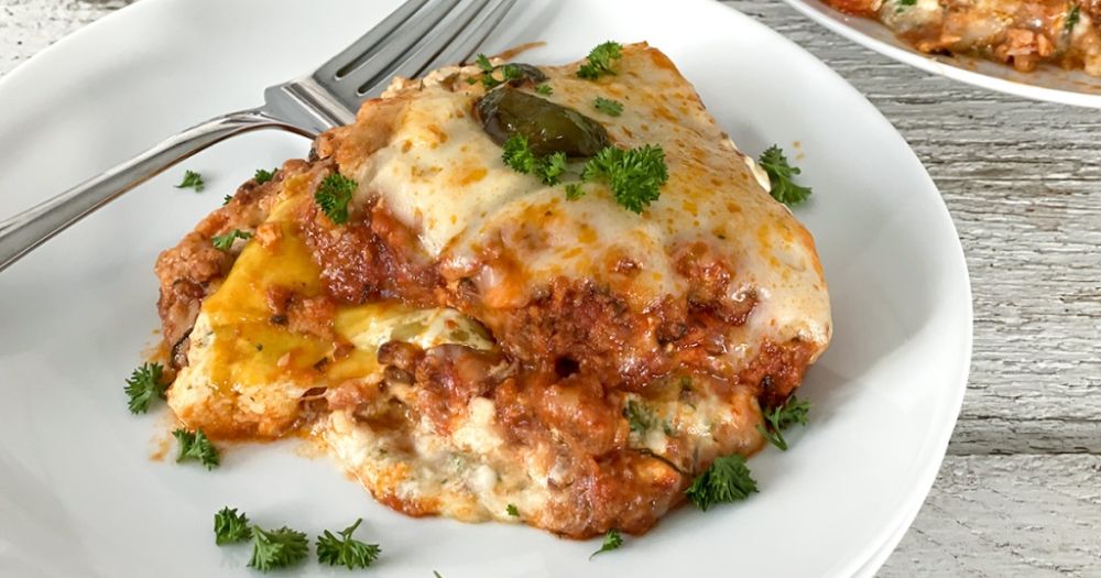 Recipe for Crockpot Keto Lasagna