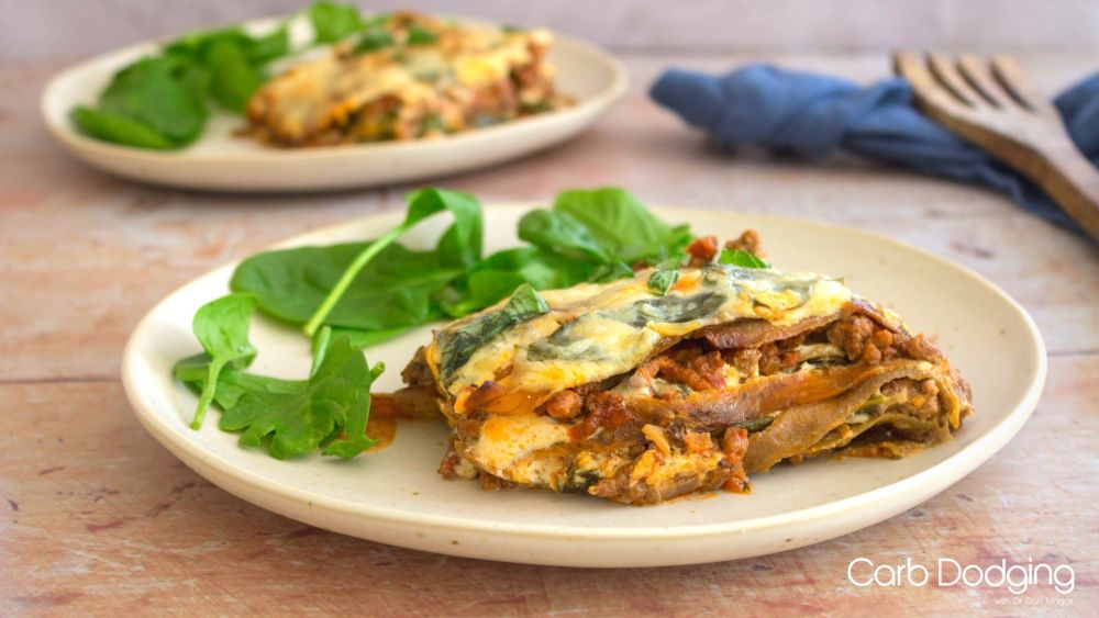 Recipe for Keto Beef and Spinach Lasagna