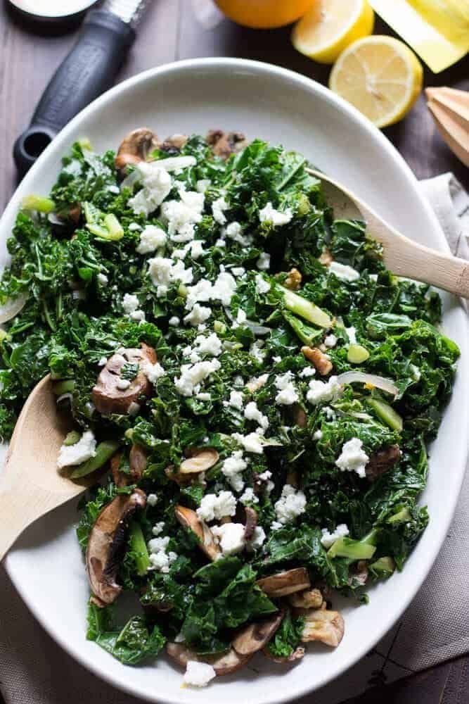 Recipe for Wilted Kale Salad with Citrus Vinaigrette