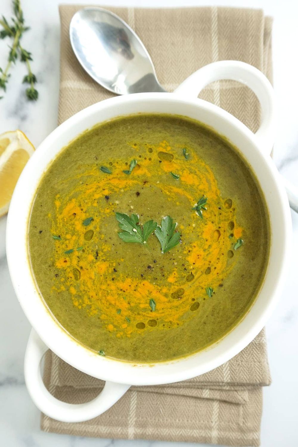 recipe for green detox kale soup