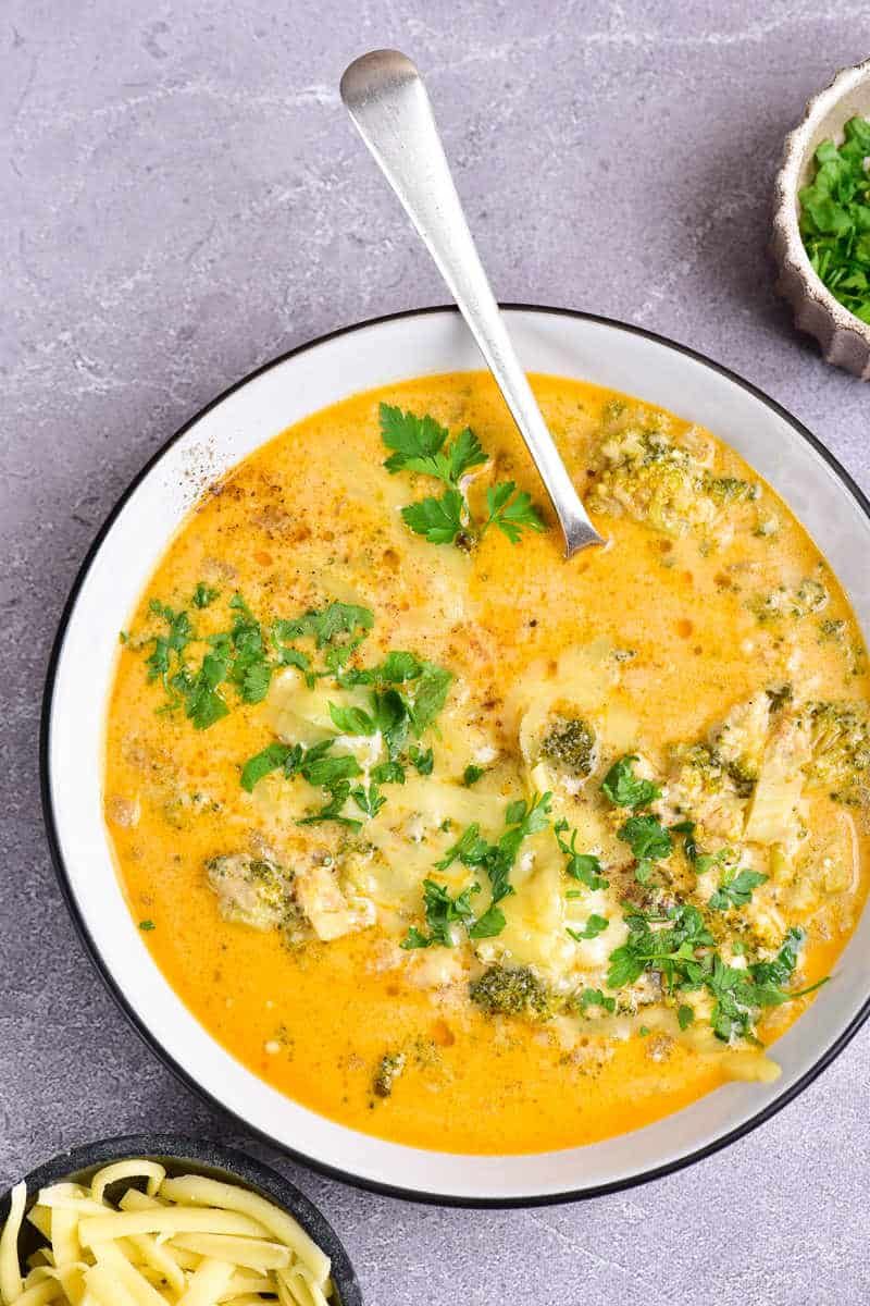 recipe for keto broccoli cheese soup