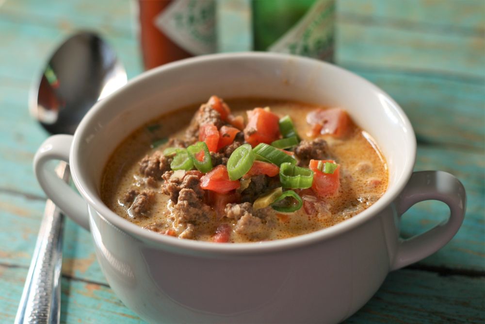 recipe for keto taco soup with ground beef
