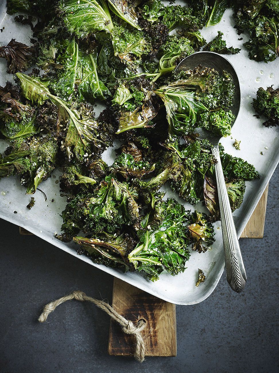 recipe for sesame roasted kale