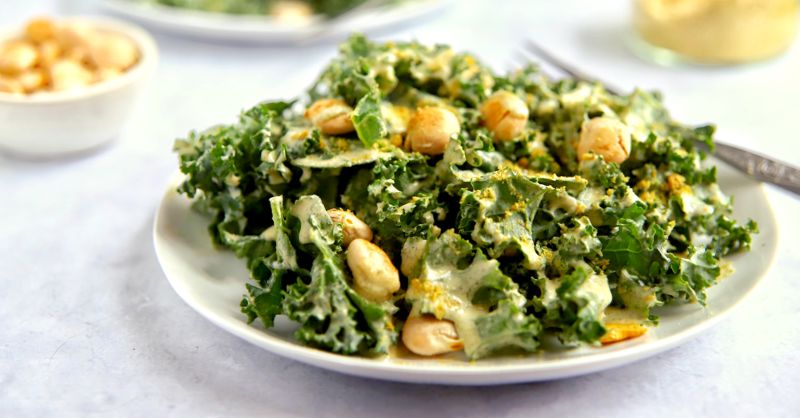 recipe for vegan keto caesar salad