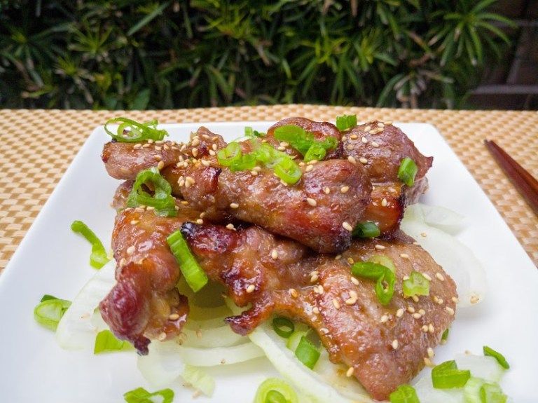 Keto Asian pork chops in the air fryer